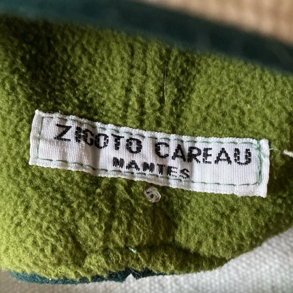 ZIGOTO CAREAU French Indie Corduroy Aviator Pilot Hat w/ Goggles Cap